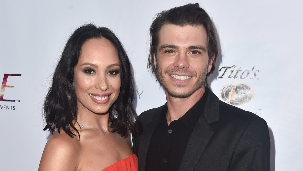 Cheryl Burke and Matthew Lawrence smiling