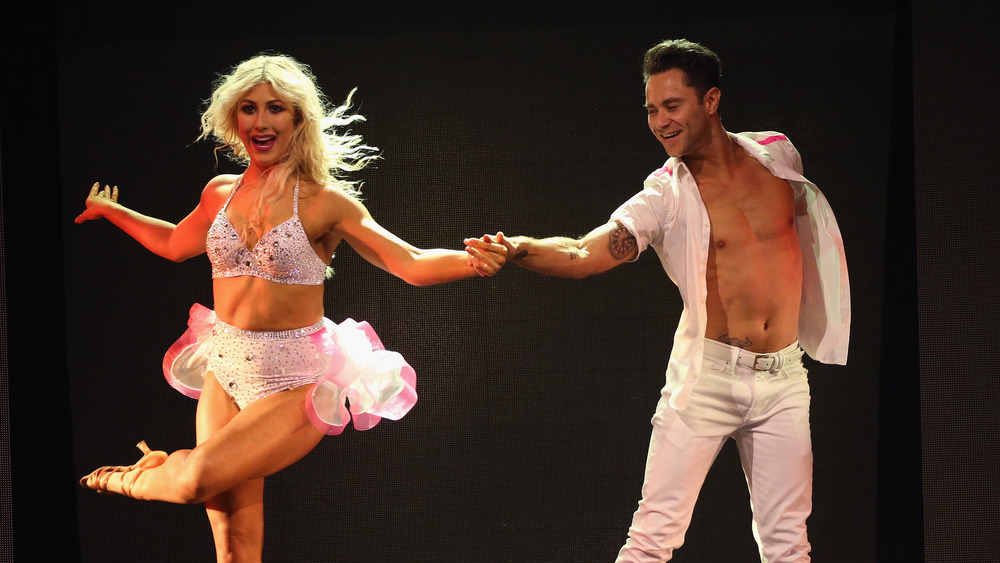 Emma Slater and Sasha Farber dancing