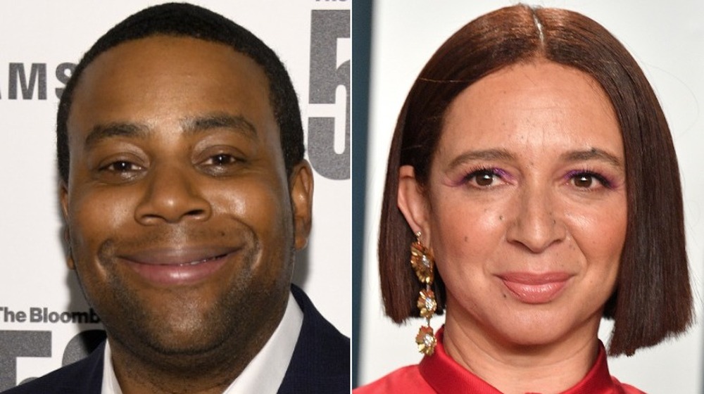 Kenan Thompson smiling, Maya Rudolph smiling 