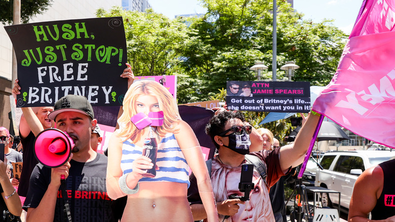 Fans at #FreeBritney rally
