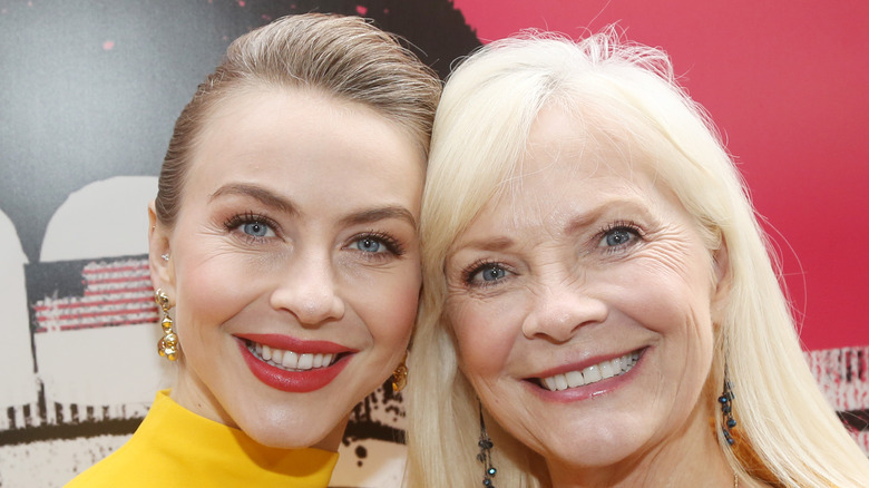 Julianne Hough poses with her mother