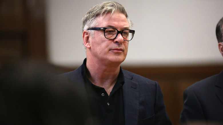 Alec Baldwin in court for his parking dispute-related charges in January 2019