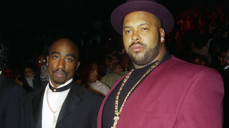 Tupac Shakur with Suge Knight