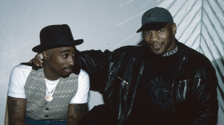 Tupac Shakur with Mike Tyson