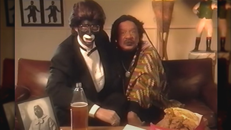 Howard Stern wearing blackface