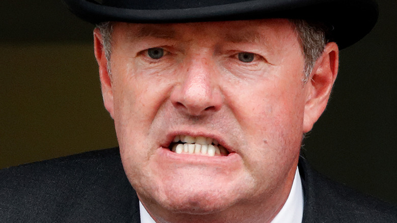 Piers Morgan clenching teeth