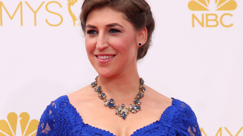 Mayim Bialik at the 2014 Emmys