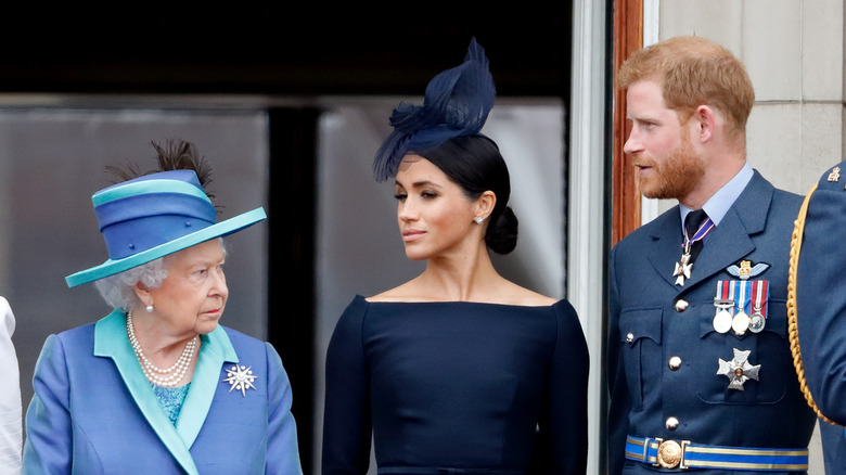 Queen Elizabeth, Meghan Markle, Prince Harry