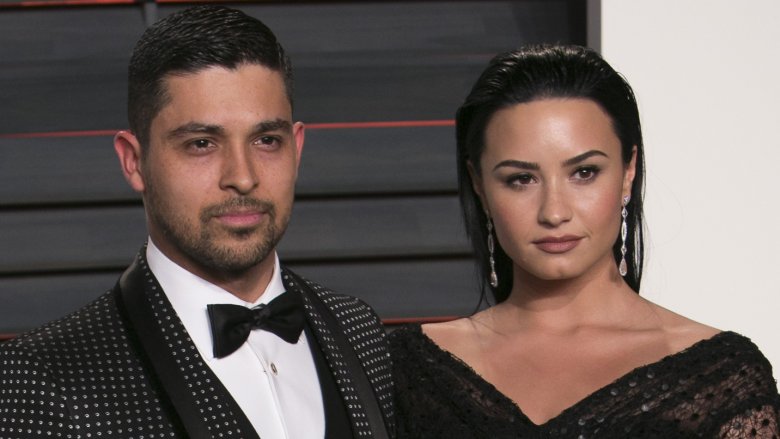 Wilmer Valderrama and Demi Lovato at the 2016 Vanity Fair Oscar party