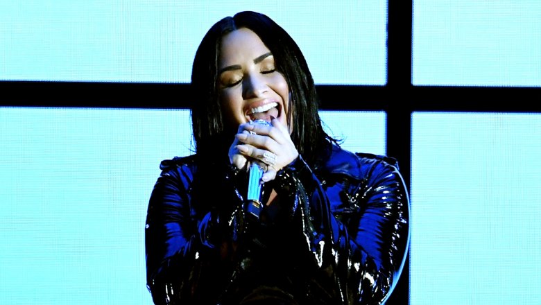 Demi Lovato performs "Fall in Line" at the Billboard Music Awards in May 2018