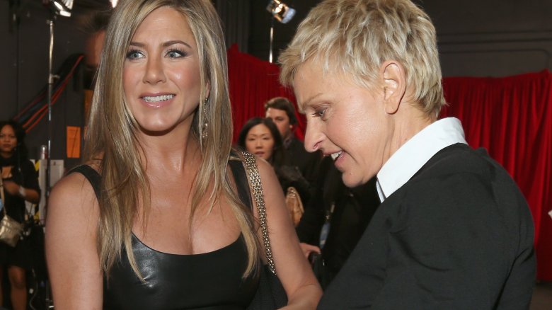 Jennifer Aniston and Ellen DeGeneres