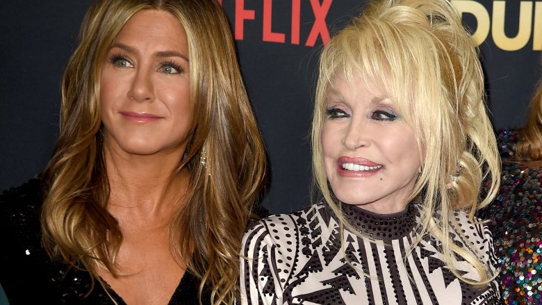 Dolly Parton and Jennifer Aniston