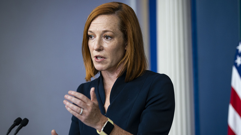 Jen Psaki White House speaking 