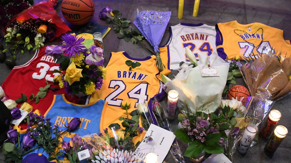 a memorial to Kobe