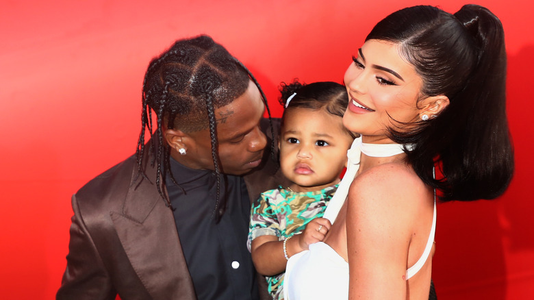 Kylie Jenner, Travis Scott and Stormi