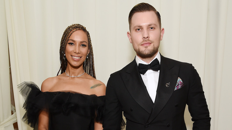 Leona Lewis smiling with husband Dennis Jauch