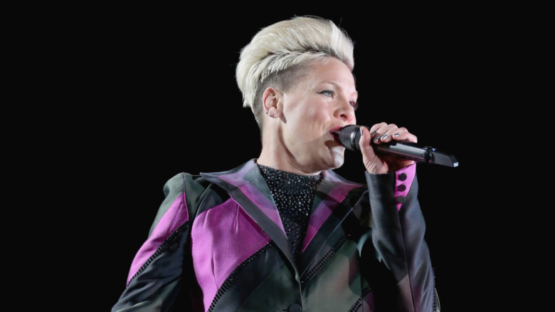 Pink performing 