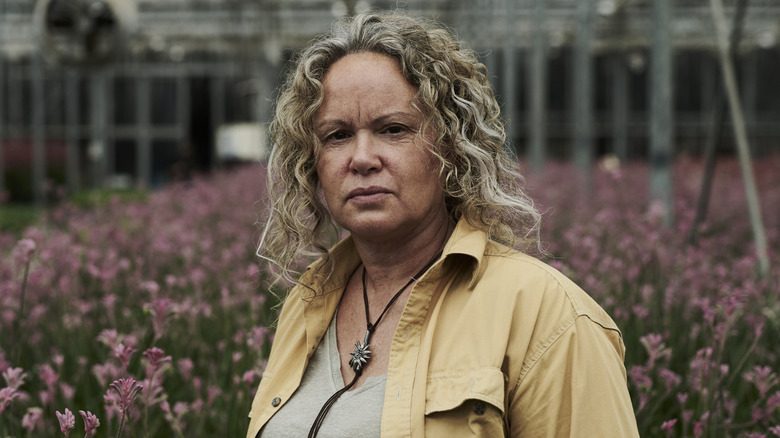 Leah Purcell frowning