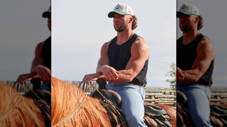 Kaleb Winterburn sitting on a horse