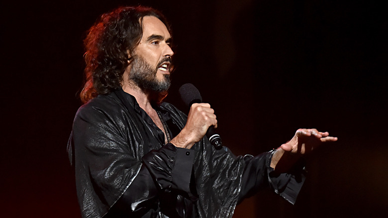 Russell Brand speaking