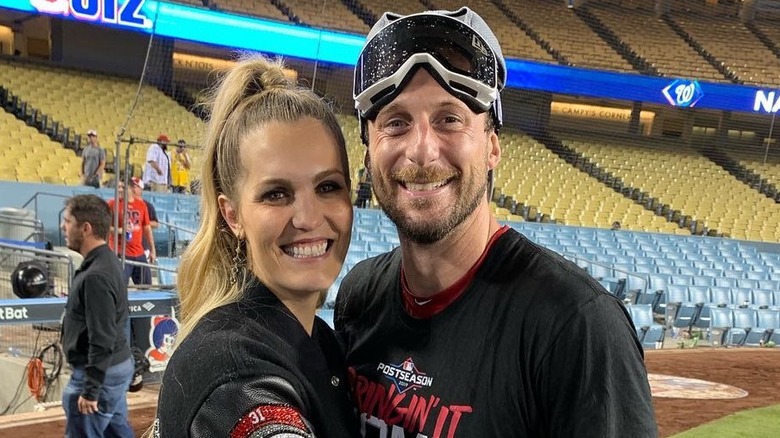 Erica and Max Scherzer smiling