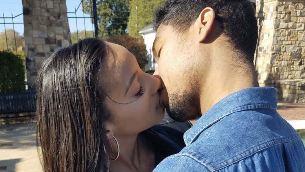 Chantel Jimeno and Pedro Jimeno kissing