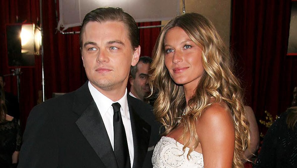 Leonardo DiCaprio and Gisele Bundchen, smiling