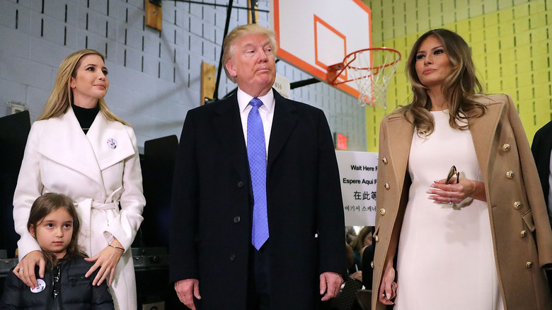 Ivanka, Donald, and Melania Trump