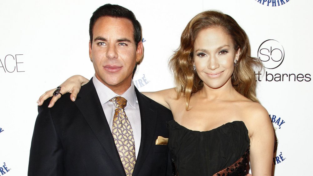 Scott Barnes and Jennifer Lopez at his About Face book launch party 