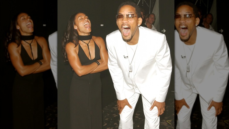 Will Smith and Jada Pinkett laughing together