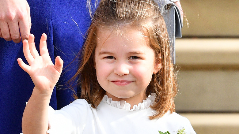 Princess Charlotte waving