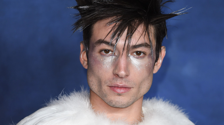 Ezra Miller posing