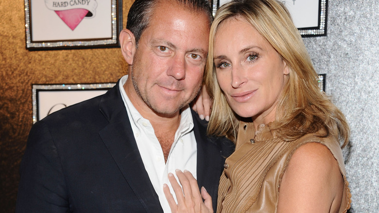 Harry Dubin and Sonja Morgan cuddling up