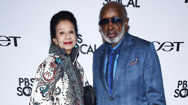 Clarence Avant (R) and Jackie Avant at the PBS SoCal Documentary "Hollywood's Architect: The Paul R. Williams Story" in 2020