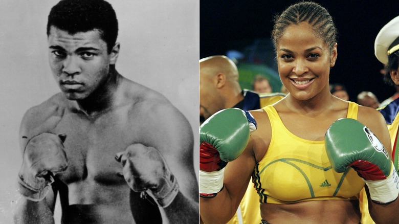 Boxer Muhammad Ali and Laila