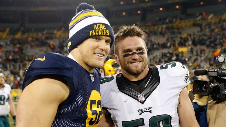 Clay and Casey Matthews smile