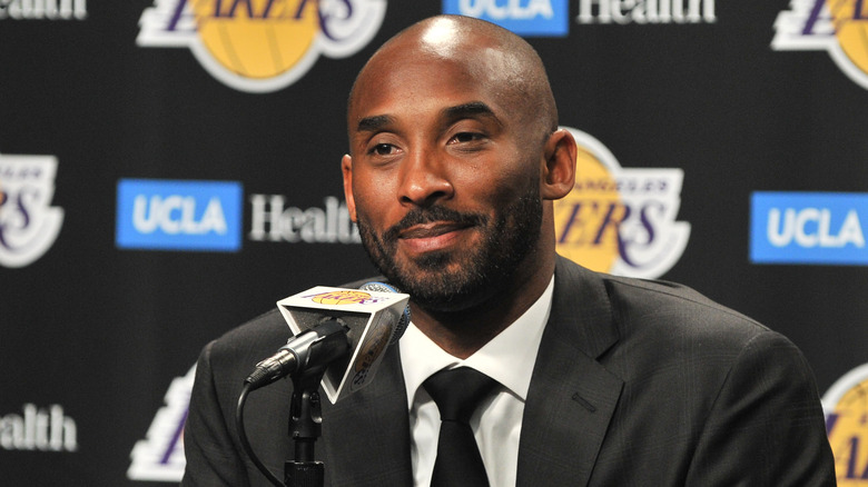 Kobe Bryant smiling