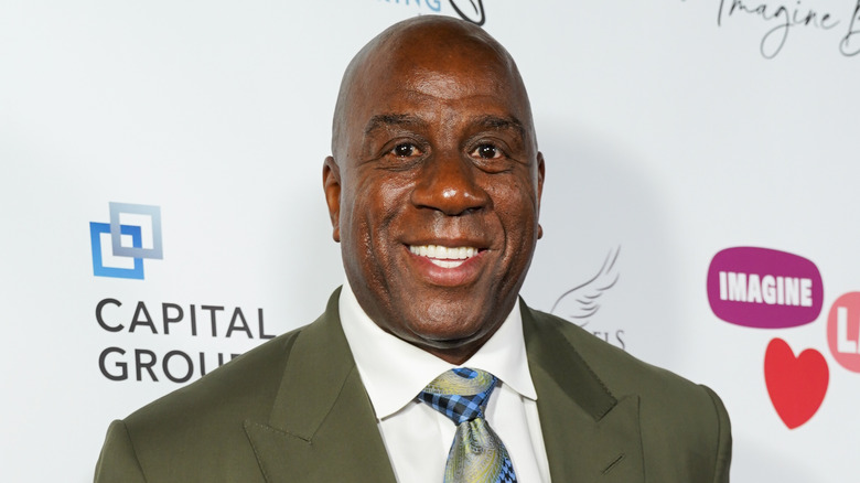 Magic Johnson smiling