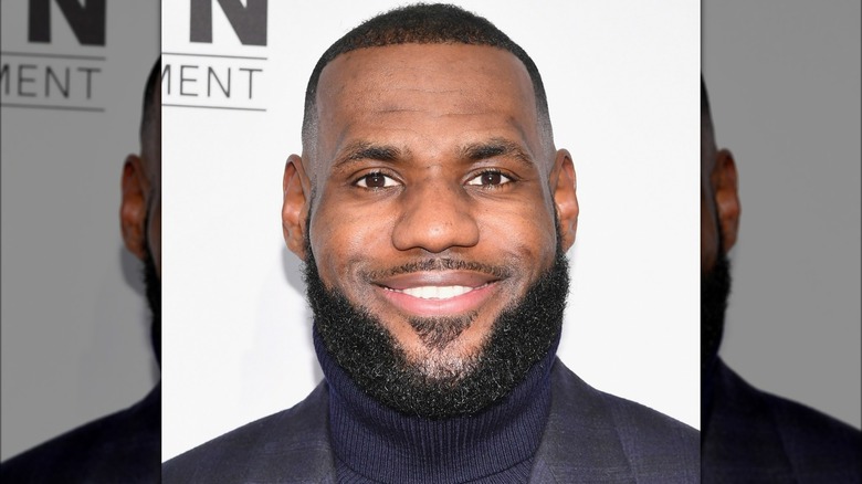 LeBron James in a turtleneck