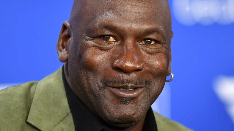 Michael Jordan smirking