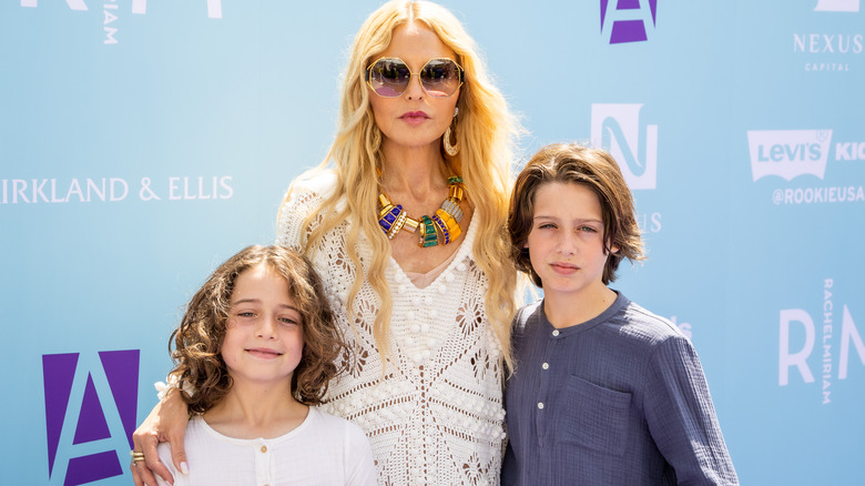 Skyler and Kaius Berman with Rachel Zoe