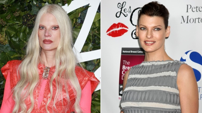 Kristen McMenamy and Linda Evangelista