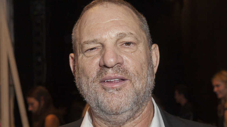 Harvey Weinstein smiling at event