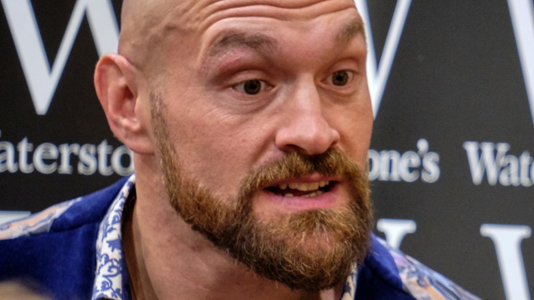 Tyson Fury responding to fan