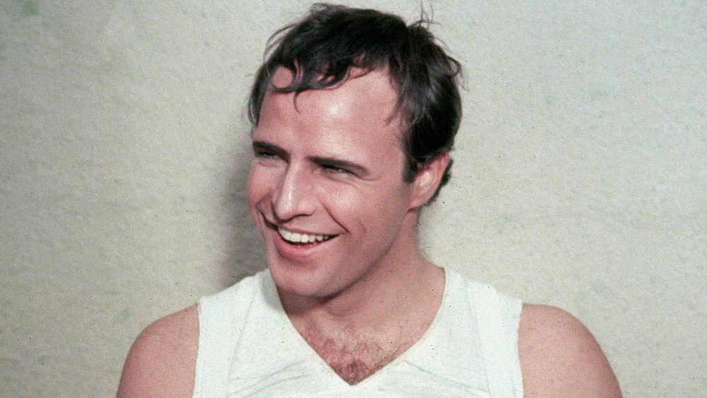 Marlon Brando smiling