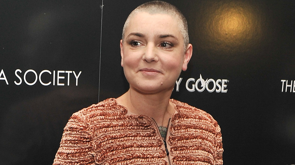 Sinéad O'Connor looking sideways