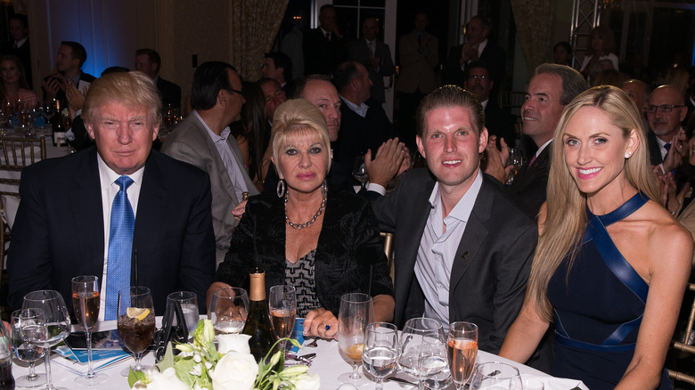 Donald, Ivana, Eric, and Lara Trump