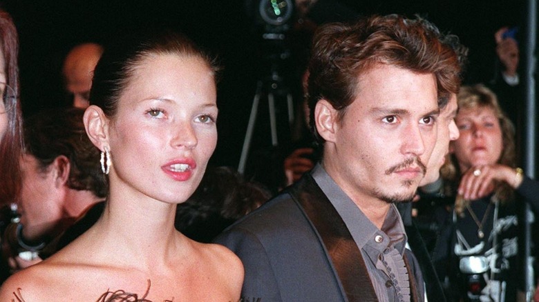 Kate Moss and Johnny Depp on. the red carpet