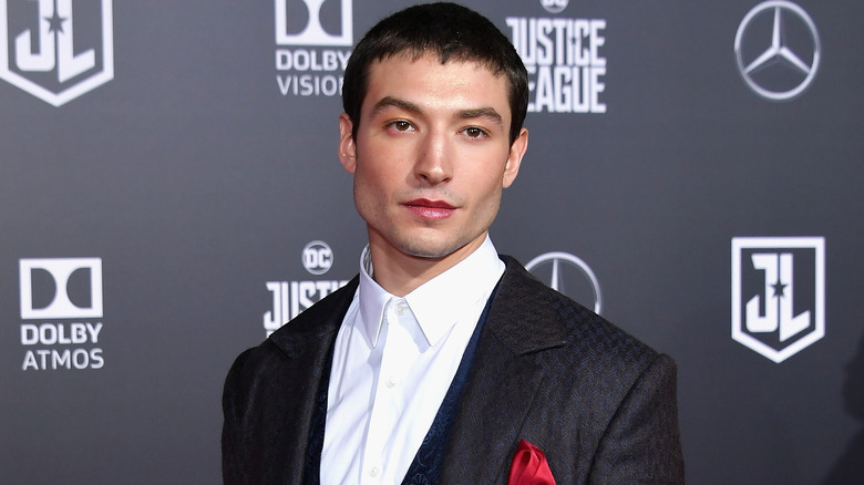 Ezra Miller posing