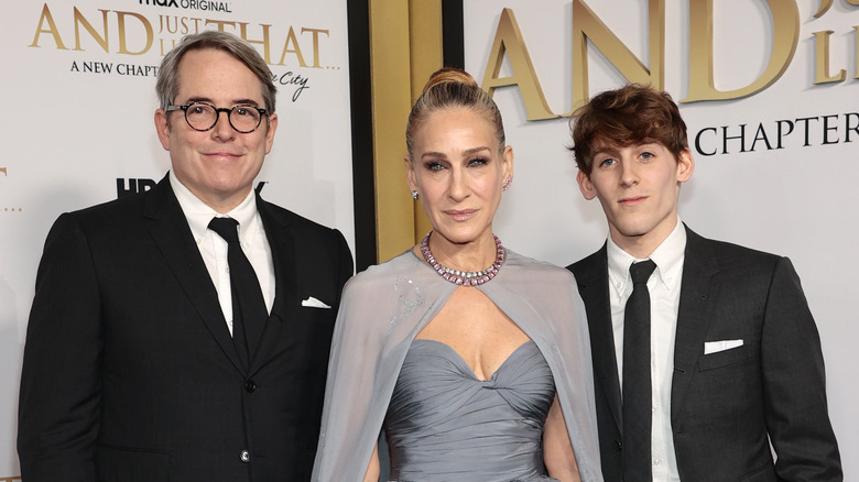 Matthew Broderick, Sarah Jessica Parker and their son, James Wilkie Broderick